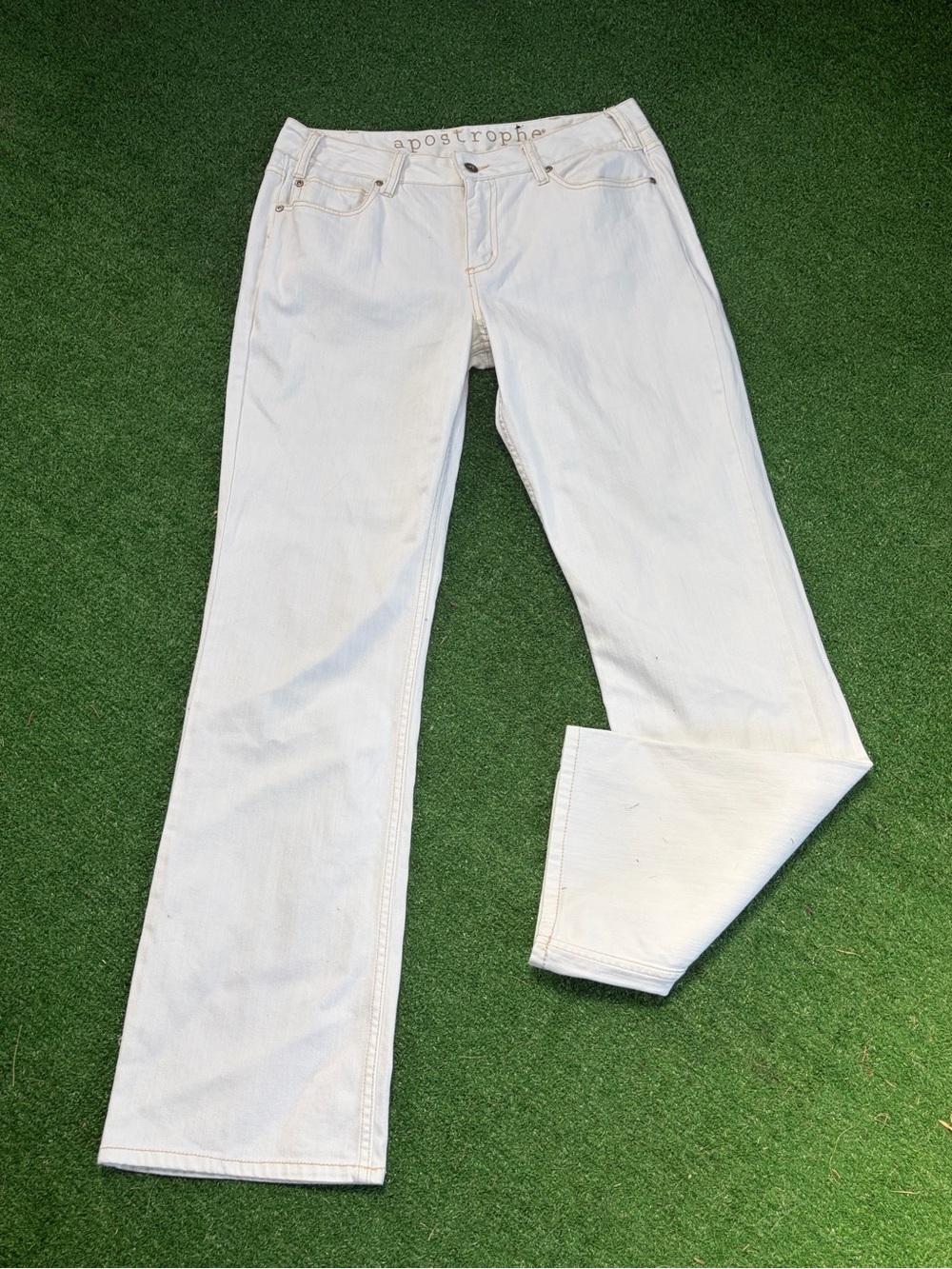 Apostrophe Women’s Off-White Wide-Leg Jeans